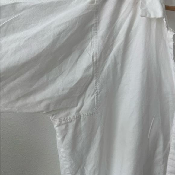 Pure Jill 100% Cotton White Button Down Shirt XL Oversized Minimalist Tunic - Picture 3 of 11